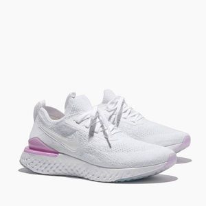 nike epic react flyknit 2 white pink foam
